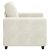 Sofa Fotel Kremowy 59 cm Aksamit
