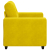 Sofa Fotel Żółty 59 cm Aksamit