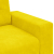 Sofa Fotel Żółty 59 cm Aksamit