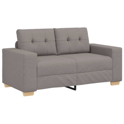 Sofa dwuosobowa, taupe, 120 cm, tkanina