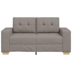 Sofa dwuosobowa, taupe, 120 cm, tkanina