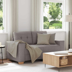 Sofa dwuosobowa, taupe, 120 cm, tkanina