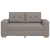 Sofa dwuosobowa, taupe, 120 cm, tkanina