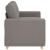 Sofa dwuosobowa, taupe, 120 cm, tkanina
