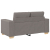 Sofa dwuosobowa, taupe, 120 cm, tkanina