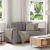 Sofa dwuosobowa, taupe, 120 cm, tkanina