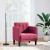 Sofa Fotel z Podłokietnikami Wino Czerwone 53 cm Aksamit