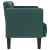 Sofa dwuosobowa Ciemnozielona 111 cm Tkanina