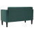 Sofa dwuosobowa Ciemnozielona 111 cm Tkanina