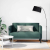 Sofa dwuosobowa Ciemnozielona 111 cm Tkanina