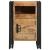 Szafka nocna, 40x40x59 cm, lite surowe drewno mango