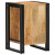 Szafka nocna, 40x40x59 cm, lite surowe drewno mango