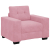 Sofa Fotel Różowy 59 cm Aksamit