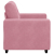Sofa Fotel Różowy 59 cm Aksamit