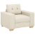 Fotel obity lnem 59 cm