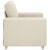 Fotel obity lnem 59 cm