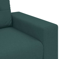 Sofa dwuosobowa, ciemnozielona, 120 cm, tkanina