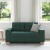 Sofa dwuosobowa, ciemnozielona, 120 cm, tkanina
