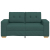 Sofa dwuosobowa, ciemnozielona, 120 cm, tkanina