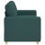 Sofa dwuosobowa, ciemnozielona, 120 cm, tkanina