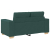 Sofa dwuosobowa, ciemnozielona, 120 cm, tkanina