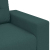Sofa dwuosobowa, ciemnozielona, 120 cm, tkanina