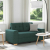 Sofa dwuosobowa, ciemnozielona, 120 cm, tkanina