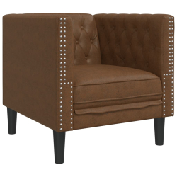 3-cz. wypoczynek Chesterfield z wałkami, brązowy, zamszowy