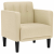 Sofa Fotel z Podłokietnikami Kremowy 53 cm Tkanina