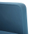 Sofa dwuosobowa niebieska 111 cm aksamitna