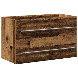 Szafka pod umywalkę łazienkową, stare drewno, 80x38,5x48 cm