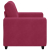 Sofa Fotel Wino Czerwone 59 cm Aksamit
