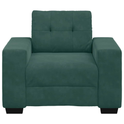 Sofa Fotel Ciemnozielony 59 cm Aksamit