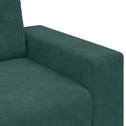 Sofa Fotel Ciemnozielony 59 cm Aksamit