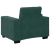Sofa Fotel Ciemnozielony 59 cm Aksamit