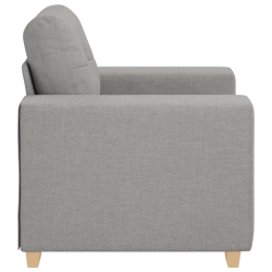 Sofa Fotel, szary chmurowy, 59 cm, obity tkaniną