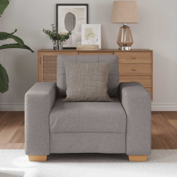 Fotel, taupe, 59 cm, obity tkaniną