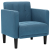 Sofa Fotel z Podłokietnikami Niebieski 53 cm Aksamit