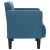 Sofa Fotel z Podłokietnikami Niebieski 53 cm Aksamit