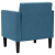 Sofa Fotel z Podłokietnikami Niebieski 53 cm Aksamit