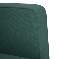 Sofa Fotel z Podłokietnikami Ciemnozielony 53 cm Tkanina