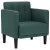 Sofa Fotel z Podłokietnikami Ciemnozielony 53 cm Tkanina