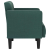 Sofa Fotel z Podłokietnikami Ciemnozielony 53 cm Tkanina