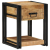 Szafki nocne, 2 szt., 40x40x50 cm, lite drewno surowe mango