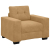 Sofa Fotel Brązowy 59 cm Aksamit