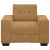 Sofa Fotel Brązowy 59 cm Aksamit