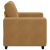 Sofa Fotel Brązowy 59 cm Aksamit