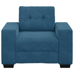 Sofa Fotel Niebieski 59 cm Aksamit