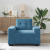 Sofa Fotel Niebieski 59 cm Aksamit