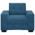 Sofa Fotel Niebieski 59 cm Aksamit
